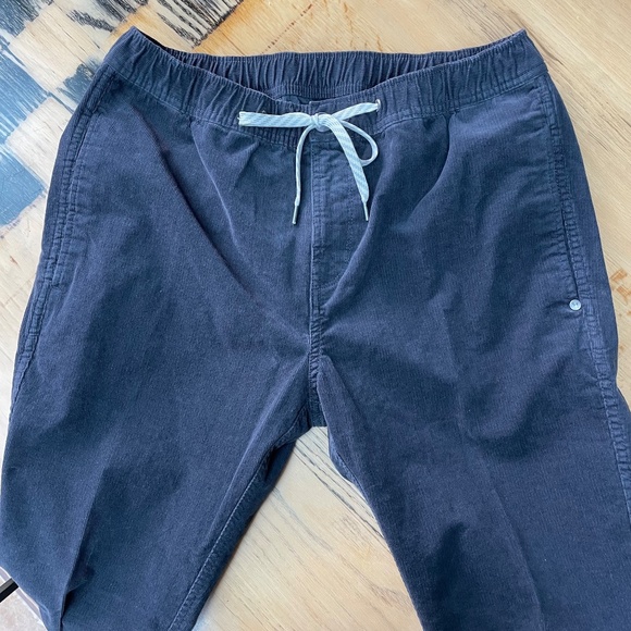 Vuori Optimist Corduroy Pants Drawstring Navy Blue Men's Medium - Picture 3 of 6